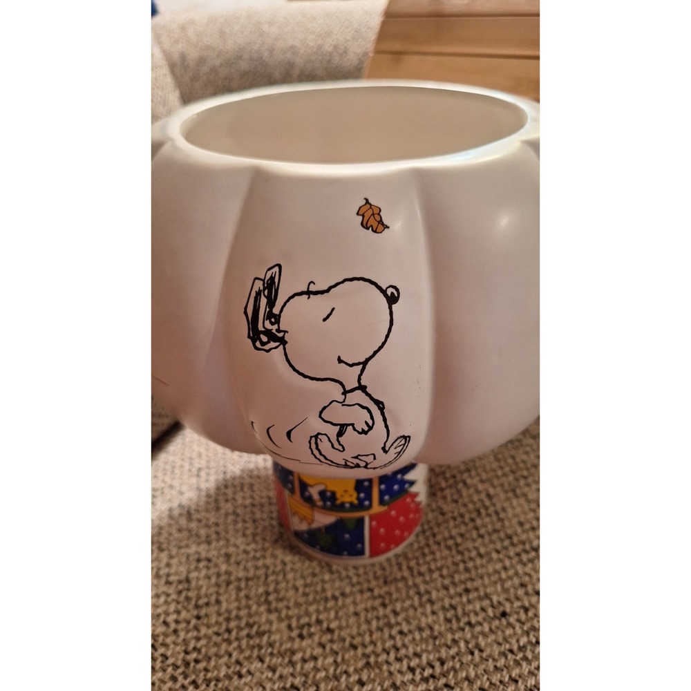 PEANUTS‎ Halloween Serve Candy Bowl Snoopy And Woodstock 9 By 4.5 Inch.